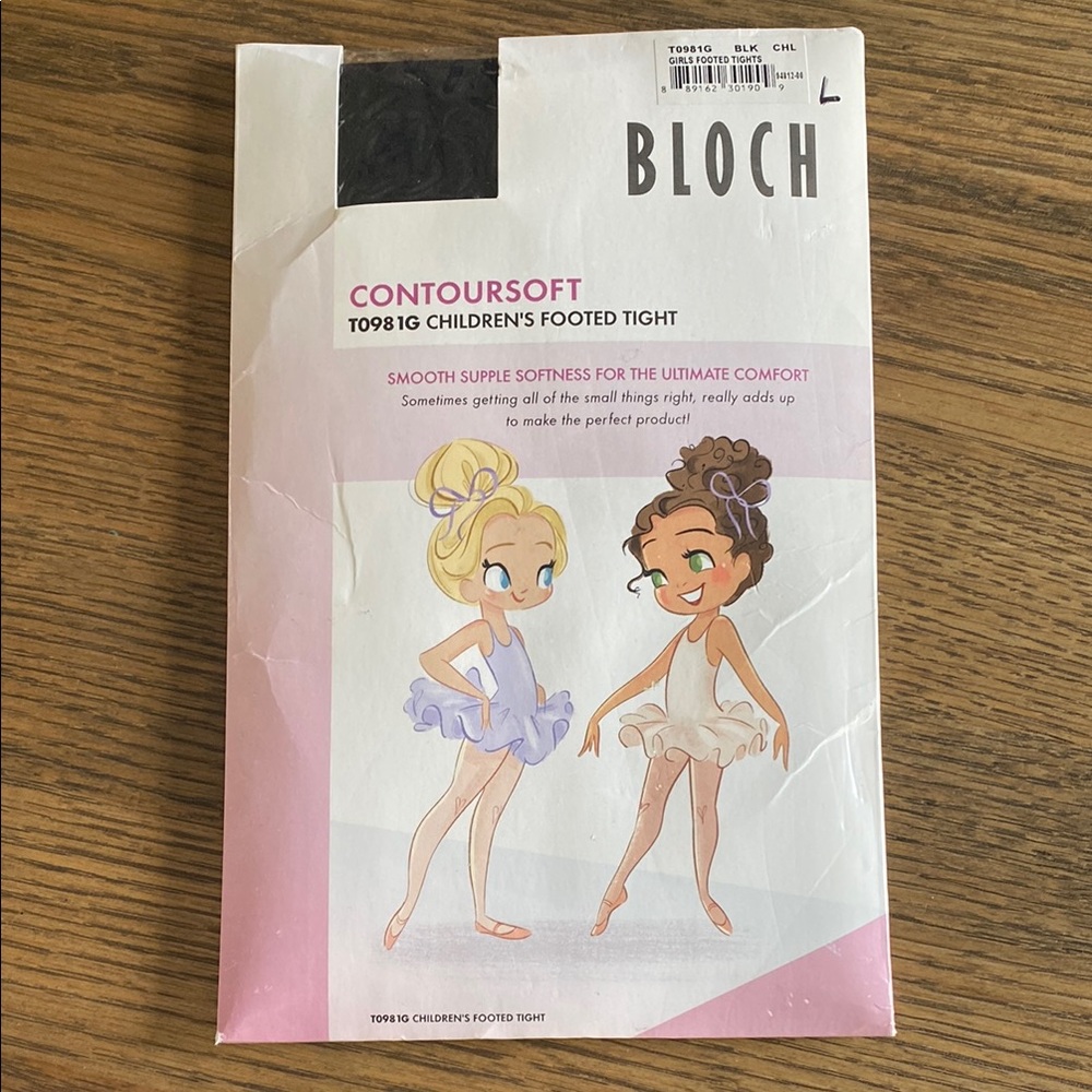 Bloch ContourSoft Children's Footed Tights in White